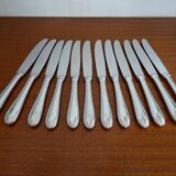 12 couteaux inox comargent monocoque style Louis XV