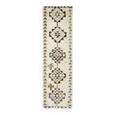 1970s Vintage Turkish Hand-Knotted Wool Cotton Beige Runner Rug 99x335