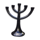 Contemporary chandelier in black cast iron