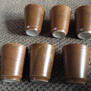 Série de 6 tasses en grès
