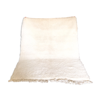 Tapis Marocain Béni Ouarain blanc 193 x155 cm