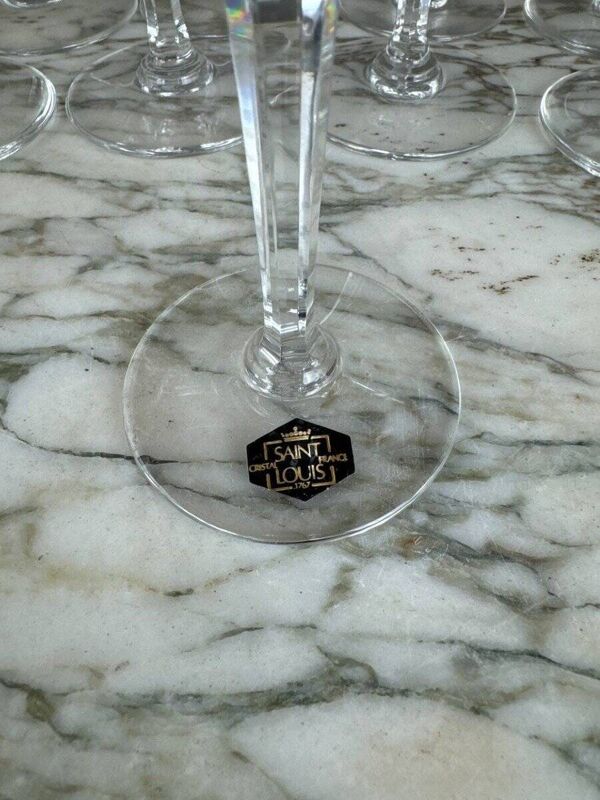 Service de verres en cristal saint louis modèle chantilly (26 pièces), XXe