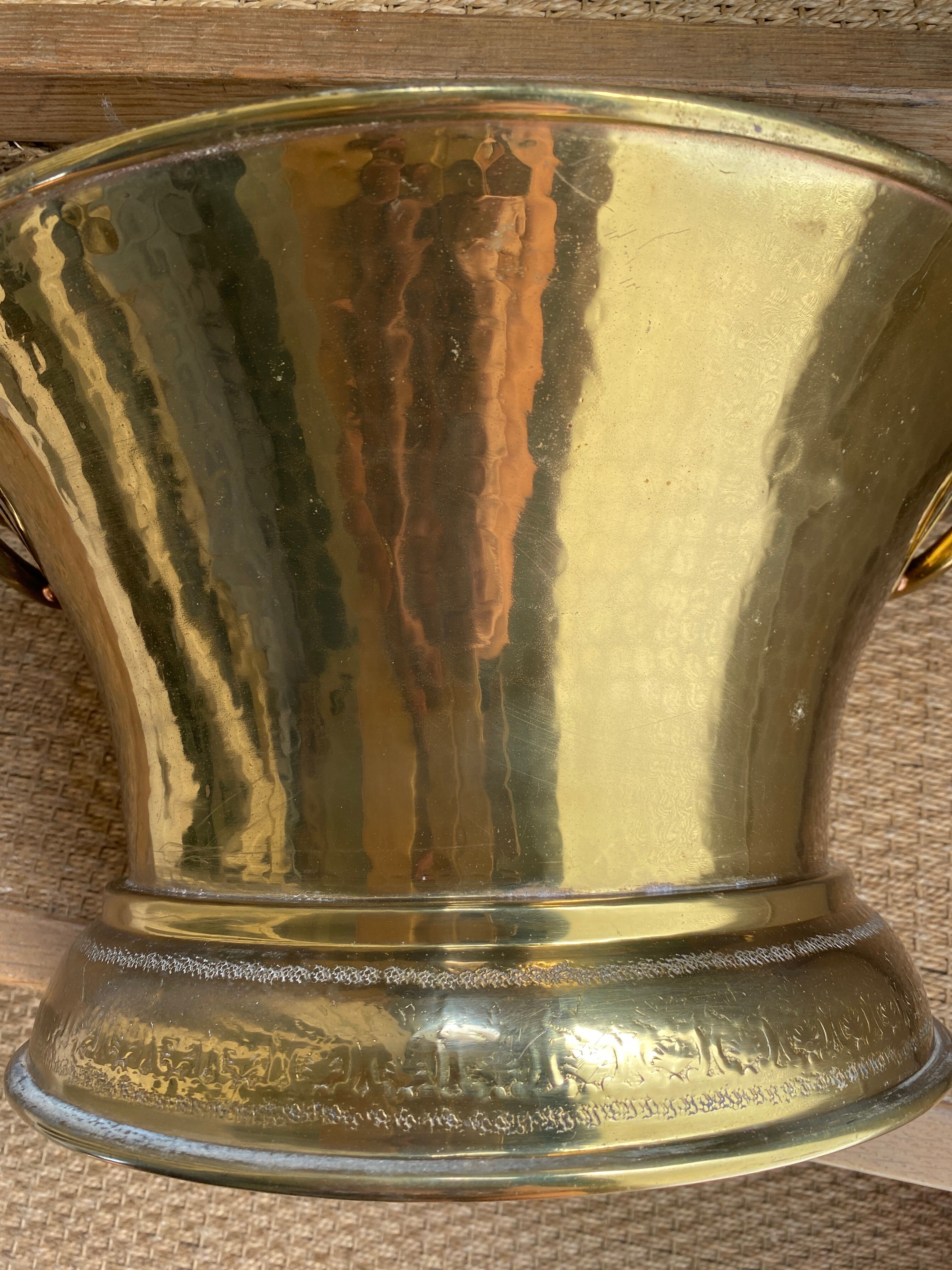 Copper fountain decoration