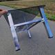Stainless steel and smoked glass coffee table