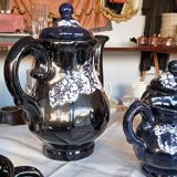 Complete Vallauris Ceramic Coffee Service, 1960s. Signed.