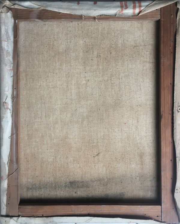 Tableau hst ''ecluse du canal st martin'' paris vers 1950 - ecole de paris