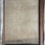 HST painting "Lock of the Canal St Martin" Paris around 1950 - Ecole de Paris