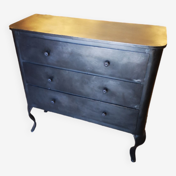 Baroque metal chest of drawers