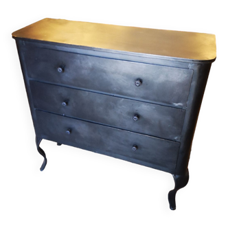 Baroque metal chest of drawers
