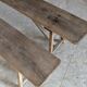 Pair of antique oak benches