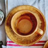 Set of 2 Faïence de Quimper chocolate cups