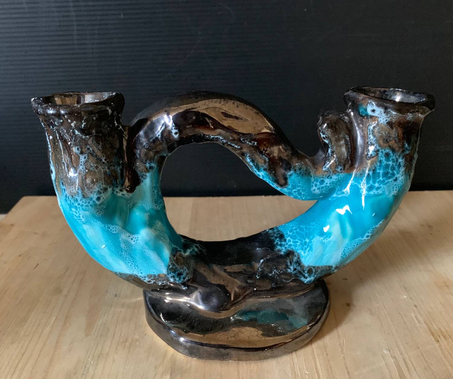 Vallauris ceramic candle holder