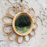 Rattan mirror