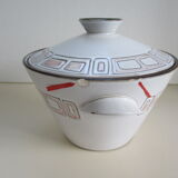 Soup-tureen in Niderviller stoneware Model Mesh -vintage