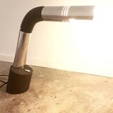 Vintage Italian Targetti Sankey 'Elbow' series Desk Lamp, Chrome and Flexible with metal foot, 1970s