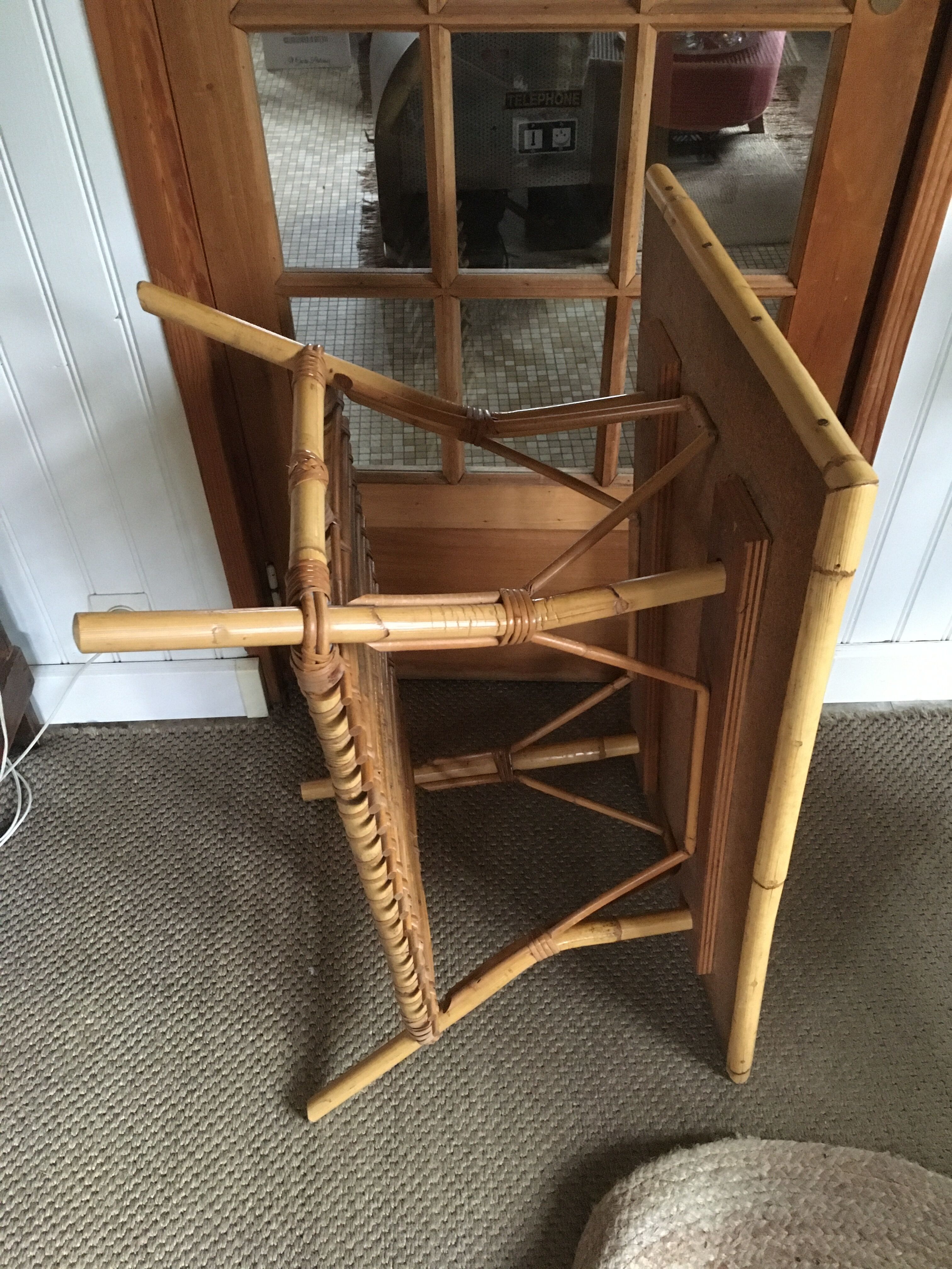 Rattan coffee table