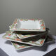 4 assiettes, plats vintage en céramique italienne Tiffany Boutique