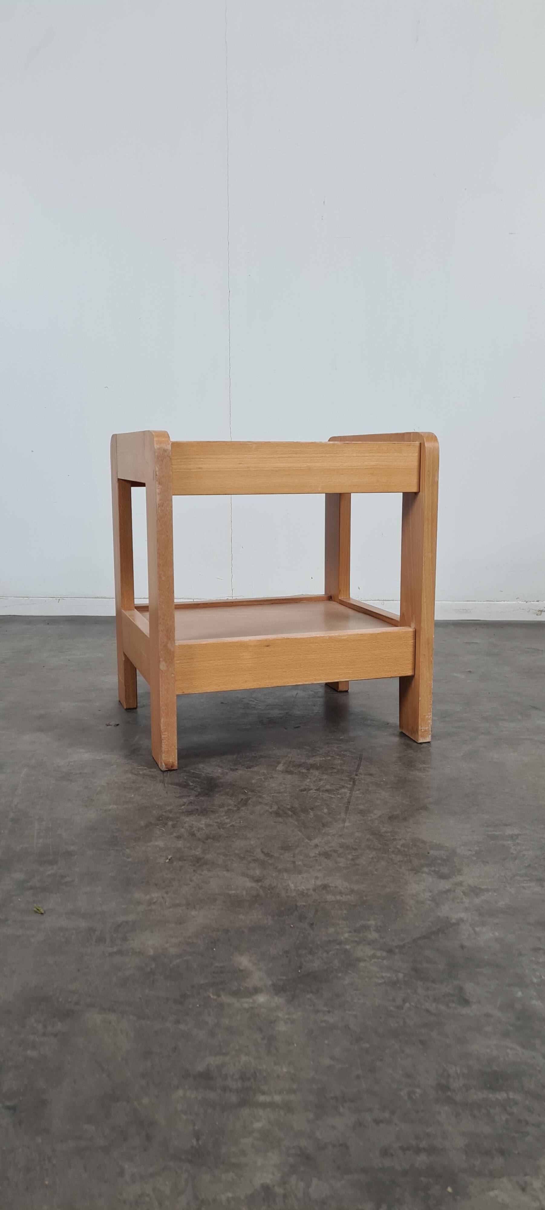 Vintage pine bedside table