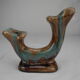 Antique double ceramic candlestick vintage candlestick
