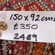 Vintage Turkish kilim rug 150x92 cm wool kelim, medium 2489