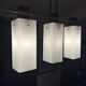 3-light ceiling light, in opaline and brass Maison Arlus 1950