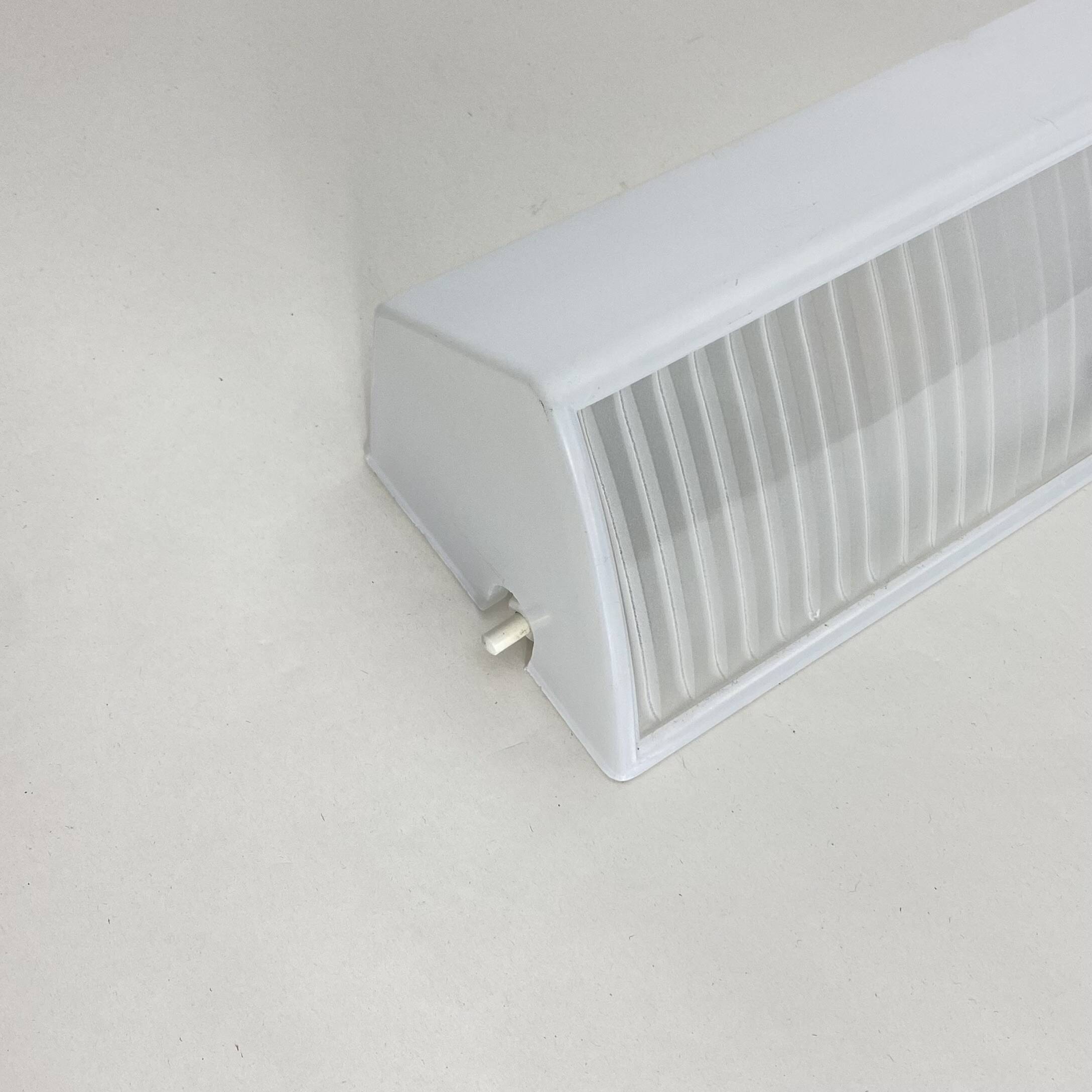 Holophane prismatic white enameled glass wall light LAMP-7317