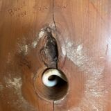 Bruce Mac Donald 1988 Carved Wood Lamp Base