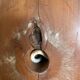 Bruce Mac Donald 1988 Carved Wood Lamp Base