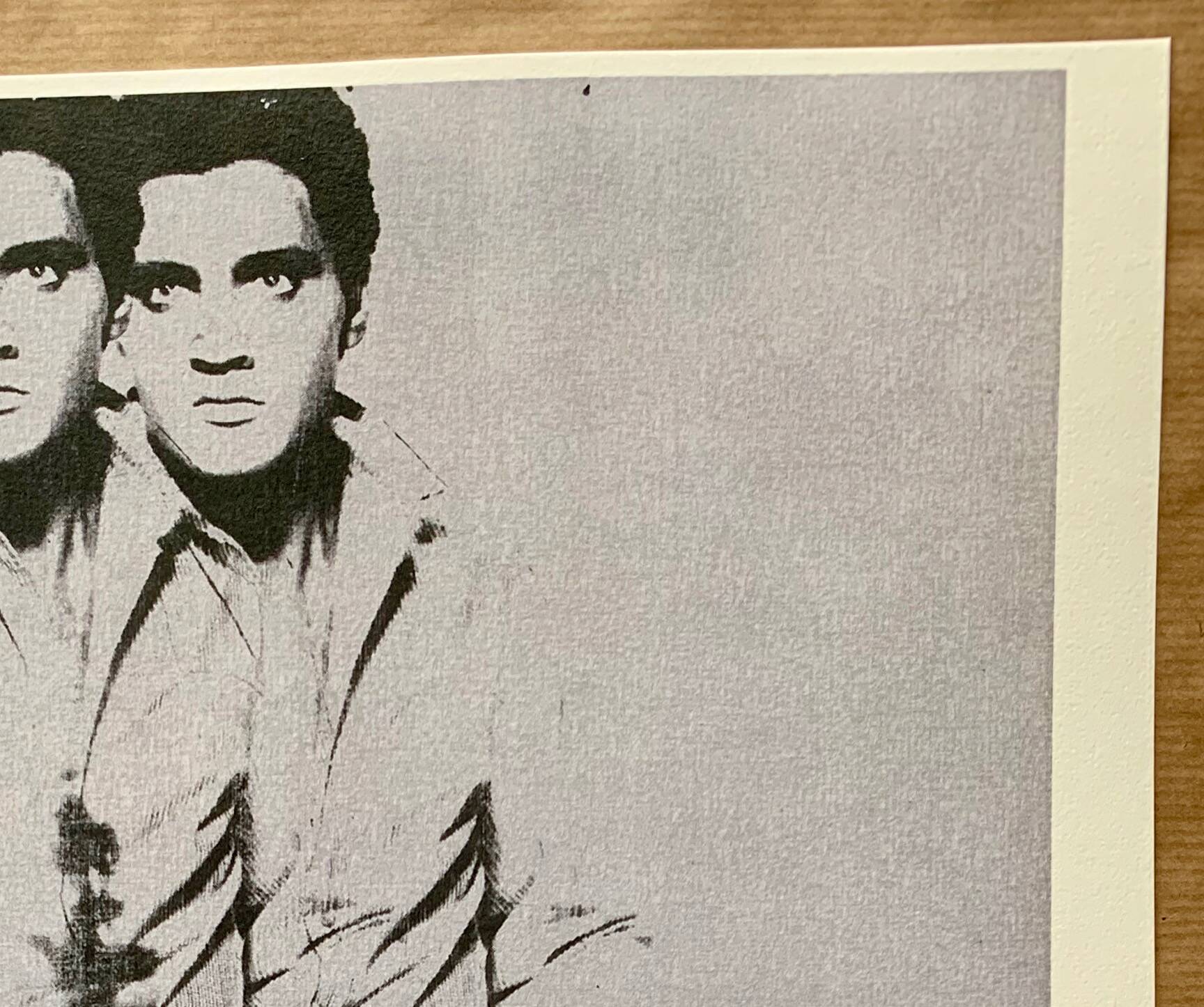 Pop art original vintage reissue poster by andy warhol “double elvis 1963”