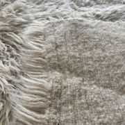 Large vintage carpet 100% pure wool Flokati with long pile from the 60s-70s.