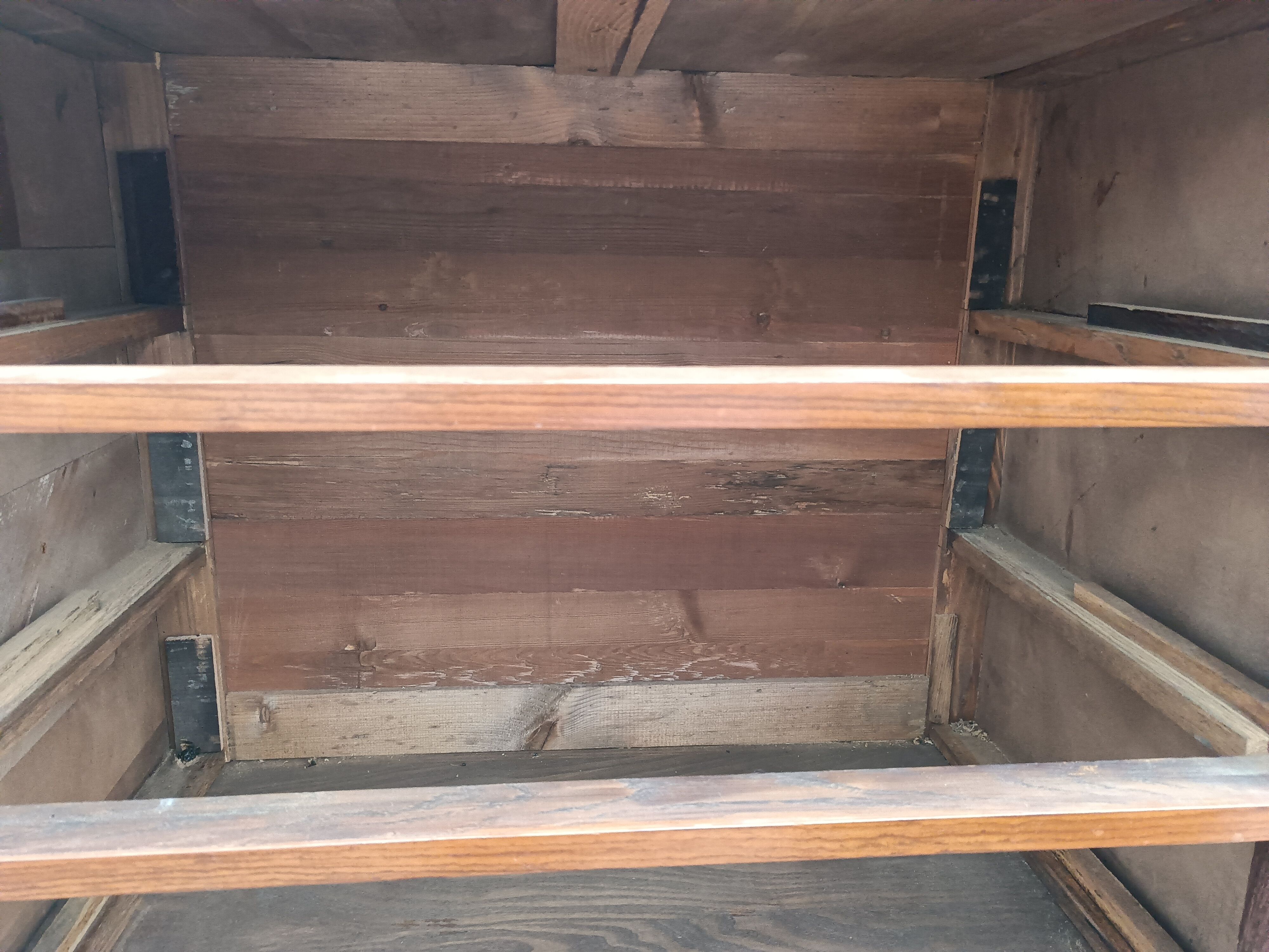 Old Louis XVI style chest of drawers in marquetry