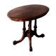Middle oval table in Art Deco mahogany around 1930