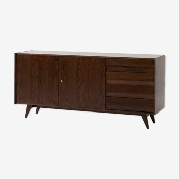 U-460 oak sideboard by Jiří Jiroutek for Interier Praha, 60