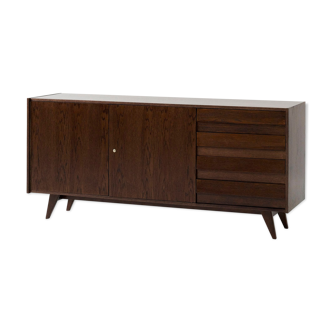 U-460 oak sideboard by Jiří Jiroutek for Interier Praha, 60