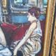 Painting in homage to Toulouse-Lautrec