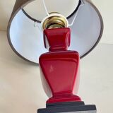 Ceramic lamp and vintage velvet