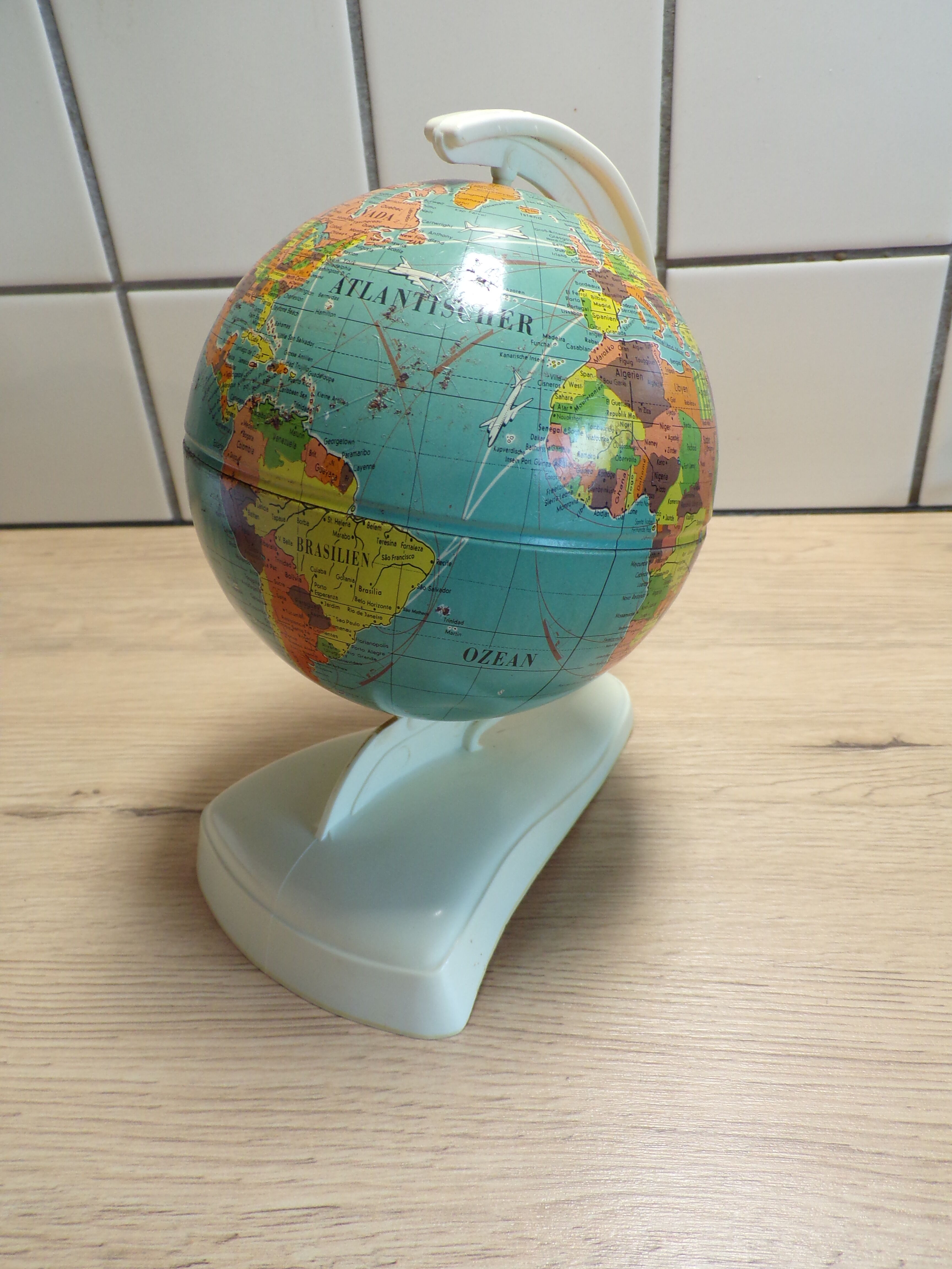 Small German vintage globe