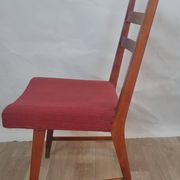 Lot de 4 chaises de salle à manger en teck – Fin XXe siècle