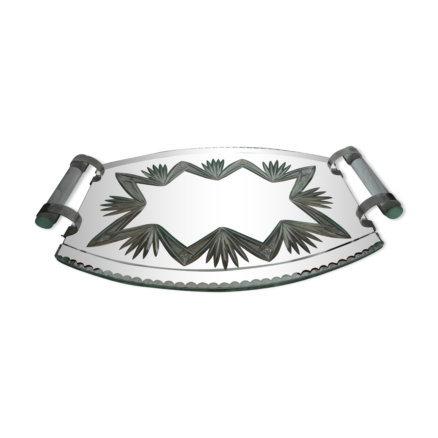Plateau miroir années 50