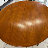 Extensible Baumann teck table vintage 1970