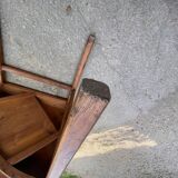 Table bureau d’angle coin en bois massif avec 1 tiroir