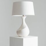 GALIBERT WHITE CERAMIC LAMP, 1960s
