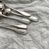5 Ercuis silver-plated mocha teaspoons