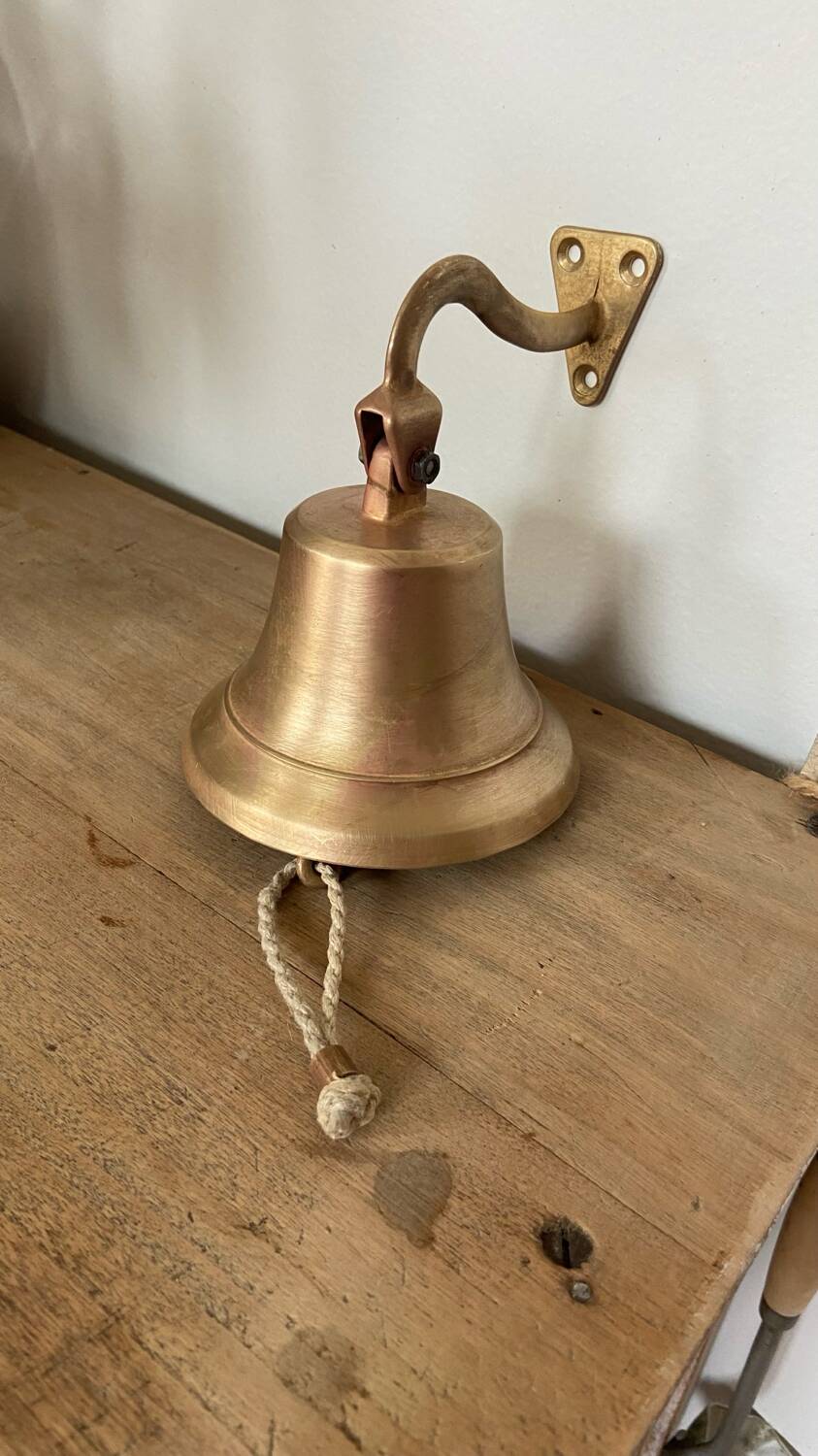 Vintage Solid Brass Wall Bell