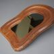 Mid-Century Anthroposophical wooden mirror, 1950s