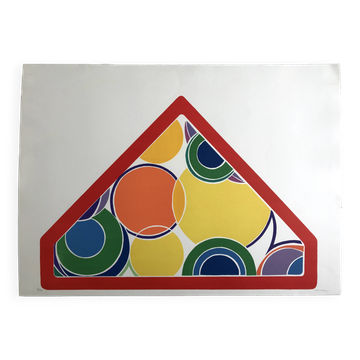 John Harrison LEVEE, Pyramid, 1970. Original screenprint signed in pencil