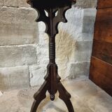 Antique pedestal table in blackened wood – circa 1900