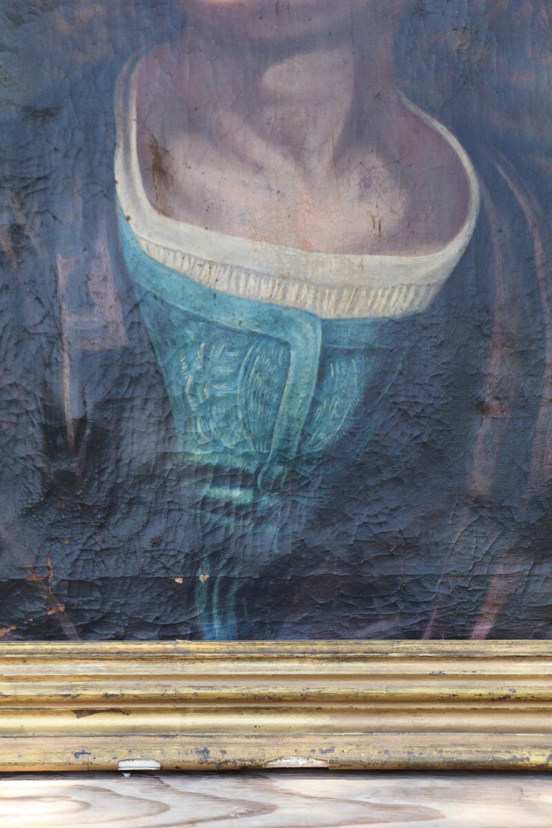 Portrait Oil On Canvas Christopher Columbus eighteenth century