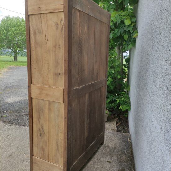 Natural wood wardrobe