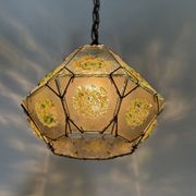 Suspension en verre brutaliste, années 1970